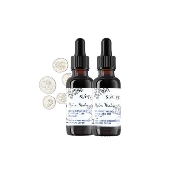 SAEVE Sérum Visage Correcteur de Taches Brunes à la Sève de Bouleau Bio, Soin Naturel Hydratant pour Acné et Soleil 2*Mauve ...