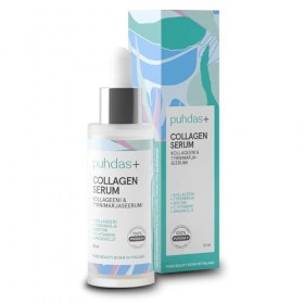 puhdas+ COLLAGEN Sérum de soin du visage [30 ml] Sérum de collagène hautement dosé pour le visage avec vitamine C, argousier,