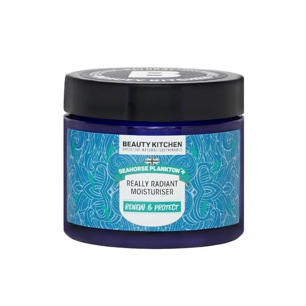 Beauty Kitchen Seahorse Plankton+ Really Radiant Moisturiser, Renews and Protects Skin, with Shea Butter and Coconut Oil, Hyd...