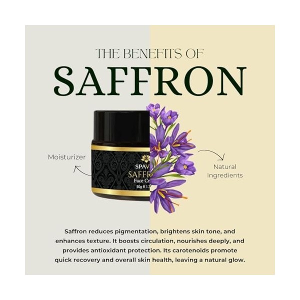 SPAVED - Crème visage safran