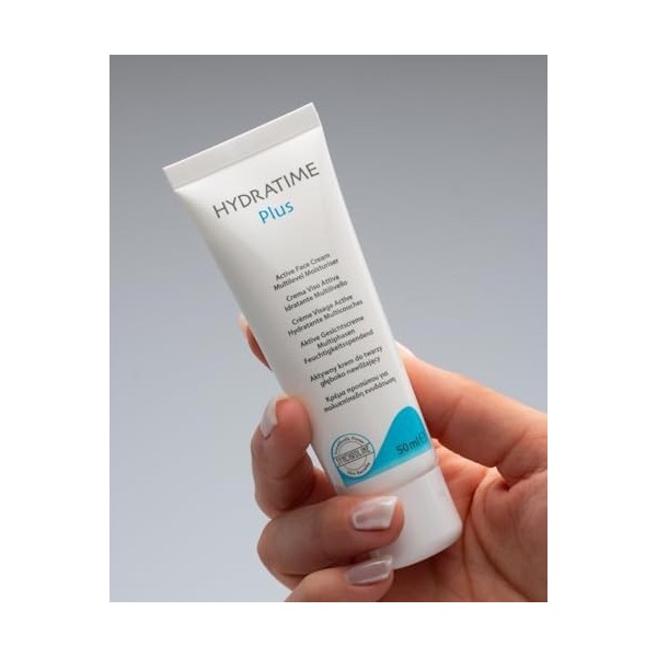 Synchroline - Hydratime Plus Cream Crème Hydratante Intensive Visage et Cou 50 Ml Avec Céramides Acide Hyaluronique et Urée T