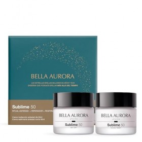 Bella Aurora Sublime 50 Set anti-âge crème multi-action jour SPF20 50 ml avec crème raffermissante nuit 50 ml, rituel visage 