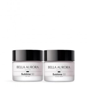 Bella Aurora Sublime 50 Set anti-âge crème multi-action jour SPF20 50 ml avec crème raffermissante nuit 50 ml, rituel visage 