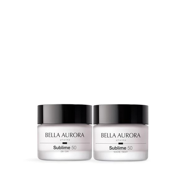 Bella Aurora Sublime 50 Set anti-âge crème multi-action jour SPF20 50 ml avec crème raffermissante nuit 50 ml, rituel visage 