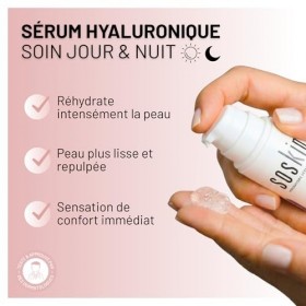 Soskin - Sérum Acide Hyaluronique Réhydratant - Hydratation Intense et Confort Immédiat - Lisse et Repulpe l’Apparence de la 
