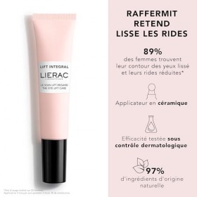 Lierac - Lift Integral - Le Soin Lift Regard 15ml - Soin Contour Yeux - Raffermit - Retend - Lisse les rides - 97% d’ingrédie