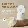 THANKYOU FARMER Rice Pure Gel and Cream 80ml- Crème nourrissante et éclaircissante, extraits de riz coréen exclusifs, crème d