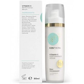 Cosphera Vitamine C Performance Sérum hautement dosé 50 ml – Vitamine C concentré avec acide hyaluronique pour le visage, le 