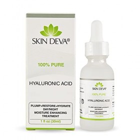 Hyaluronic Acid Serum - 100% Pure - For all types of skin - Best Moisturizing Serum - 1 oz by SKIN DEVA