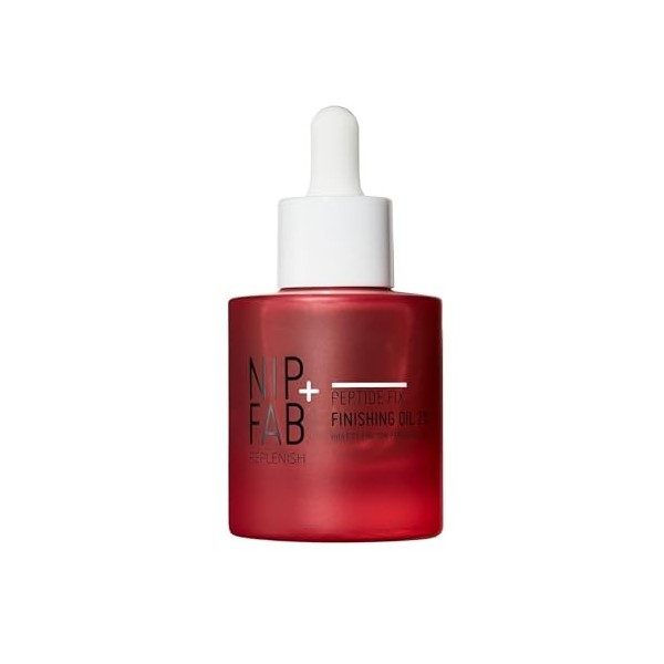 Nip+Fab Peptide Fix Huile de Finition pour le Visage 2%, 30 ml, Finition Parfaite pour Toutes les Routines de Soins de la Pea