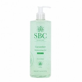 SBC Skincare - Gel hydratant pour corps et visage au concombre - 500 ml - Aide à nourrir et apaiser la peau - Favorise la sou