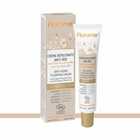 Florame Crème Repulpante Anti-Âge Lys Perfection 40 ml – Acide Hyaluronique & Spiruline – Premières Rides – Peaux Normales à 