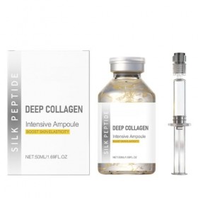 Sérum profond au collagène et peptides de soie, peptides de soie, intensif, liftant, hydrate, raffermit et lifte, anti-âge, e