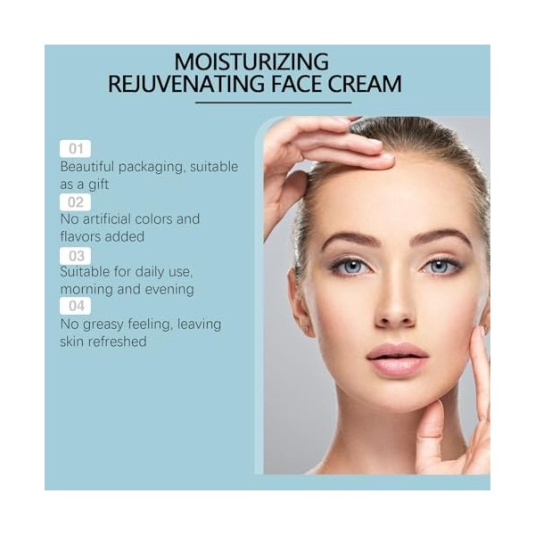 Moisturizing Rejuvenating Face Cream, Anti Aging Face Cream for Women & Men, Facial Lift Creams for Skin Tightening and Firmi...