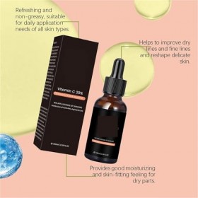 Sérum Visage - Éclaircit le Teint, Restaure Léclat, Améliore la Fermeté, Hydrate et Allège 4pcs 