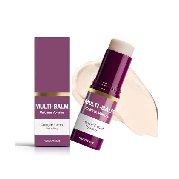 Baume Hydratant en Stick - Conçu for Les Zones Délicates, Il Offre Une Hydratation Continue, Réduit Les Rides Sèches et Renfo