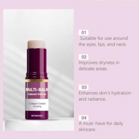 Baume Hydratant en Stick - Conçu for Les Zones Délicates, Il Offre Une Hydratation Continue, Réduit Les Rides Sèches et Renfo