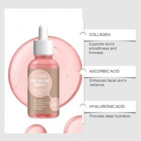 Sérum Éclaircissant for le Teint, Hydrate, Masse, Sutilise Après le Nettoyage 4pcs 