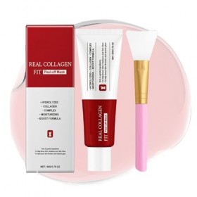 Masque Peel-Off Au Collagène - Resserre Les Pores, Améliore la Douceur et la Fermeté, Nourrit la Peau, Utilisation Facile Du 