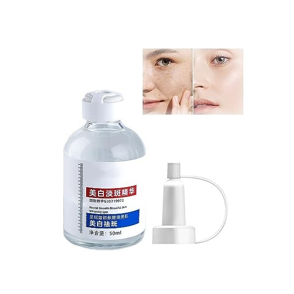 Dissolvant De Taches Noires, SéRum Anti-Taches De Rousseur, éClaircit Le Teint InéGal, SéRum Blanchissant Les Taches De Rouss...