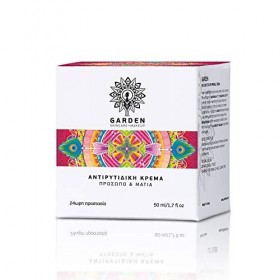 Crème anti-rides Garden pour le visage & yeux | Crème anti-âge 24 h jour & nuit | Panthénol, acide hyaluronique | Rides, ridu