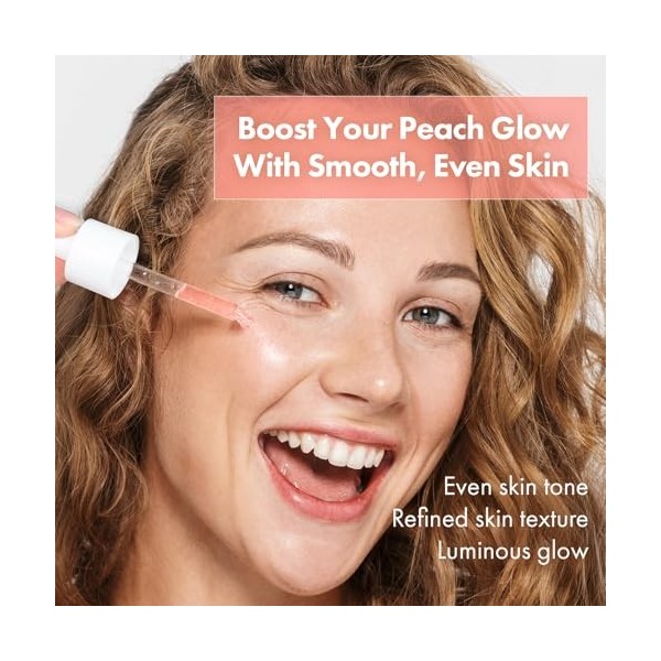 TOSOWOONG Sérum Pêche 80 Niacine, 5% de niacinamide, Alpha-Arbutin, Vitamine B12, Sérum hydratant, Soin pour un teint uniform