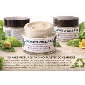 Nativilis Jambu Crème B-tox Inspired - 100% Végétalien - Crème Botanique Visage à lExtrait dAcmella Oleracea de Spilanthes 