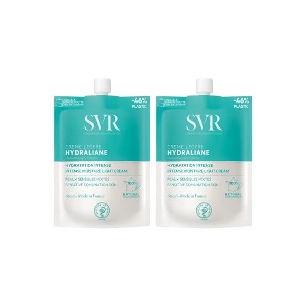 Hydraliane Crème Légère – Hydratation 24h Peaux Sensibles à Mixtes – Texture Fraîche Non Grasse – Acide Hyaluronique & Camomi