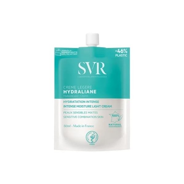 Hydraliane Crème Légère – Hydratation 24h Peaux Sensibles à Mixtes – Texture Fraîche Non Grasse – Acide Hyaluronique & Camomi
