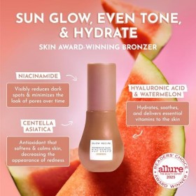 Glow Recipe Hue Drops – Mini sérum teinté pour le visage – Gouttes bronzantes pour éclaircir et hydrater – Apprêt de maquilla...