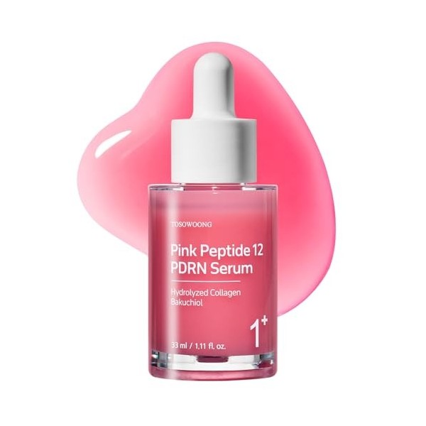 TOSOWOONG Sérum Pink Peptide 12 Pdrn avec ADN de saumon 33ml 1,11 fl.oz.