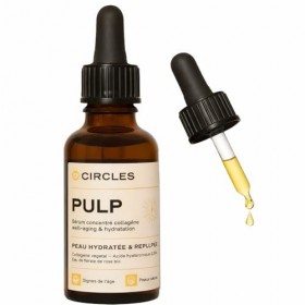Circles PULP Sérum Visage Hydratant & Repulpant avec Acide Hyaluronique, Collagène Végétal, Aloe Vera & Eau Florale de Rose B...