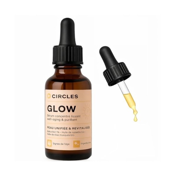 Circles PULP Sérum Visage Hydratant & Repulpant avec Acide Hyaluronique, Collagène Végétal, Aloe Vera & Eau Florale de Rose B...