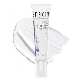 Soskin - Filler Rides Profondes - Soin Combleur Ciblé Anti-Rides Yeux & Lèvres - Efficace en 30 Minutes - Tous Types De Peaux...