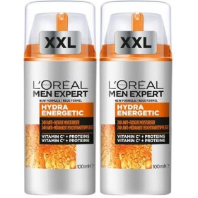 LOréal Men Expert - Soin Hydratant Anti-Fatigue 24H XXL pour Homme - Hydrate & Illumine - Concentré en Vitamine C Pure 10% -