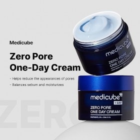 Medicube Zero Pore Crème One-Day 1.69 fl.oz – Crème affinante pour pores visibles & excès de sébum – Avec Panthénol, Acide Sa