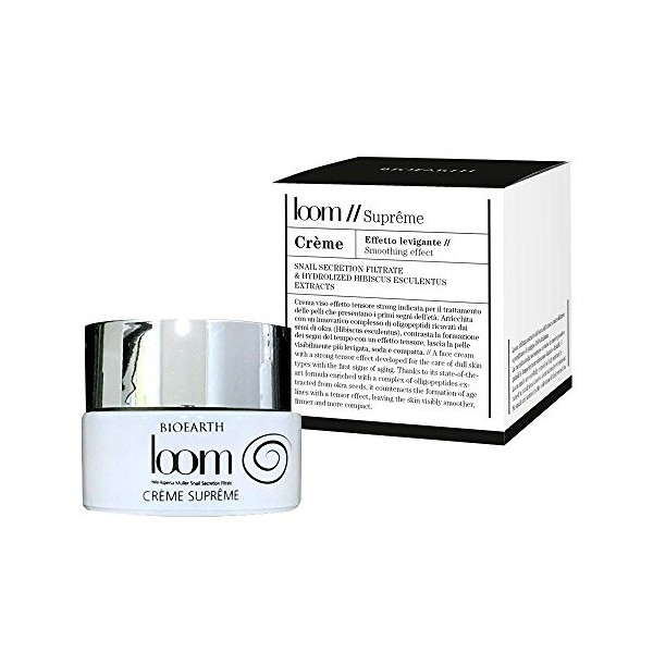 BIOEARTH Loom Supreme Crème à la Bave dEscargot effet lissant 50 ml