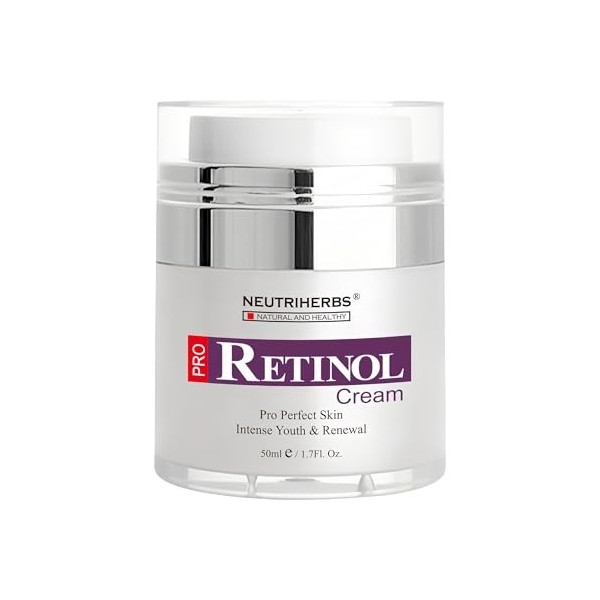 Neutriherbs Retinol Cream for Face,Night Facial Moisturizer Rich Vitamin A,Reduce Fine Lines and Smooth Wrinkles, Anti Aging ...