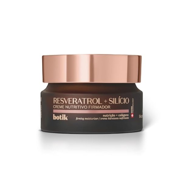 O Boticário Botik - Crème nourrissante pour le visage - Resvératrol + Silicium - Hydratant en profondeur - Empêche les rides 