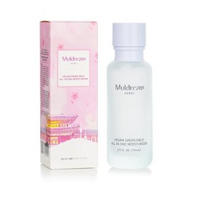Muldream Vegan Green Crème hydratante tout en un pour les peaux sèches et sensibles Absorption rapide 100 ml