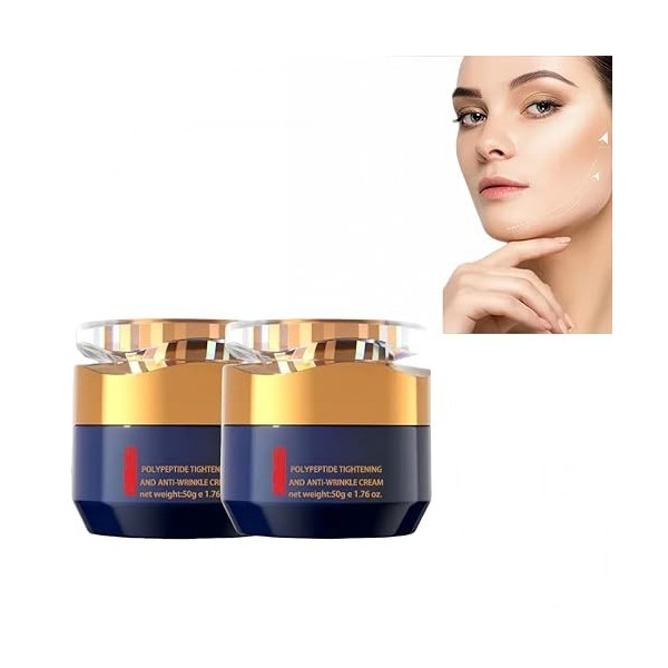 Qingling Crème Anti-rides,Crème pour Visage Qingling,Crème Anti-Rides Qingling,Crème Antirides Raffermissante Aux Polypeptide...