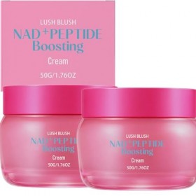 Crème Visage NAD+ aux Peptides, Crème Anti-Âge Hydratante à l’Acide Hyaluronique, Soin Lissant Anti-Rides pour Peau Sèche et ...