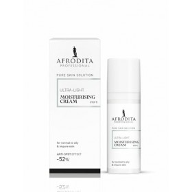 Afrodita Professional Crème de jour ultra légère hydratante + effet mat Niacinamide Hyaluronique Panthénol pour peaux mixtes 