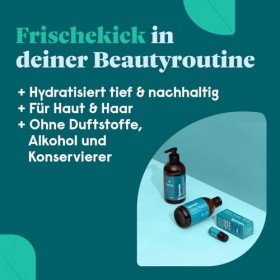 forpeople Sérum pour le visage bio à laloe vera 300 ml - Gel hydratant pour hommes et femmes - Cosmétique 100 % naturel pour