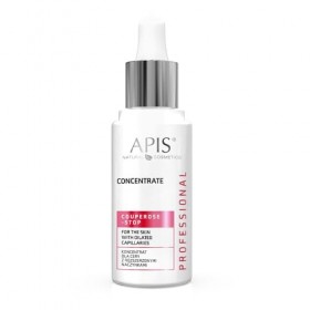 APIS Couperose Top Concentré pour peaux sensibles avec problèmes de couperose avec vitamine C, ginko, pamplemousse et citron 