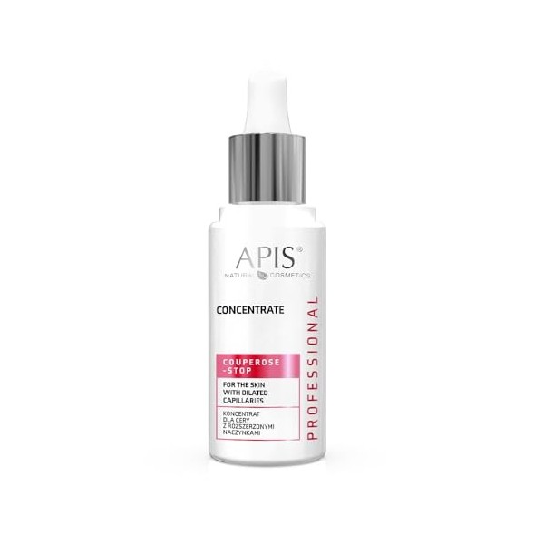 APIS Couperose Top Concentré pour peaux sensibles avec problèmes de couperose avec vitamine C, ginko, pamplemousse et citron