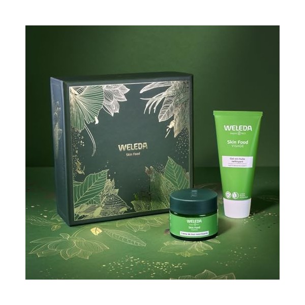 WELEDA - COFFRET SKIN FOOD NOEL 2024 : Gel-en-huile 75ml - Crème de Jour 40ml Crème Jour et Nuit
