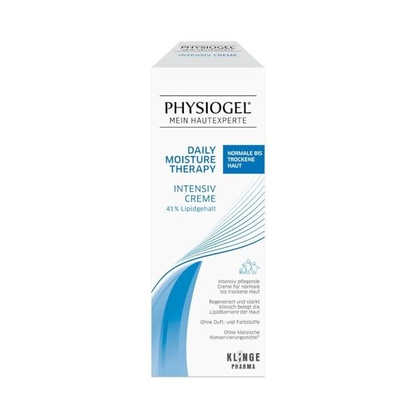 PHYSIOGEL Daily Moisture Therapy Intensiv Creme für normale bis trockene Haut, 150 ml Crème