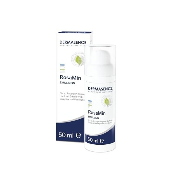 DERMASENCE RosaMin Emulsion für zu Rötungen neigende Haut, 50 ml Solution