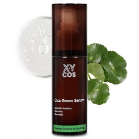 XYCOS Cica Green Sérum 50ml, 1.7fl.oz. | Nettoie les pores | Contre lacné et les imperfections | Rend la peau éclatante | 